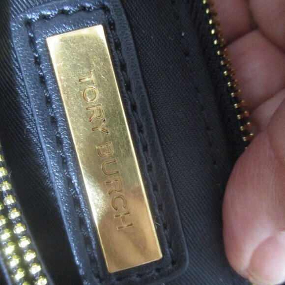 BLACK Butter Soft leather quilted chain handle logo purse KIRA - Picture 4 of 11